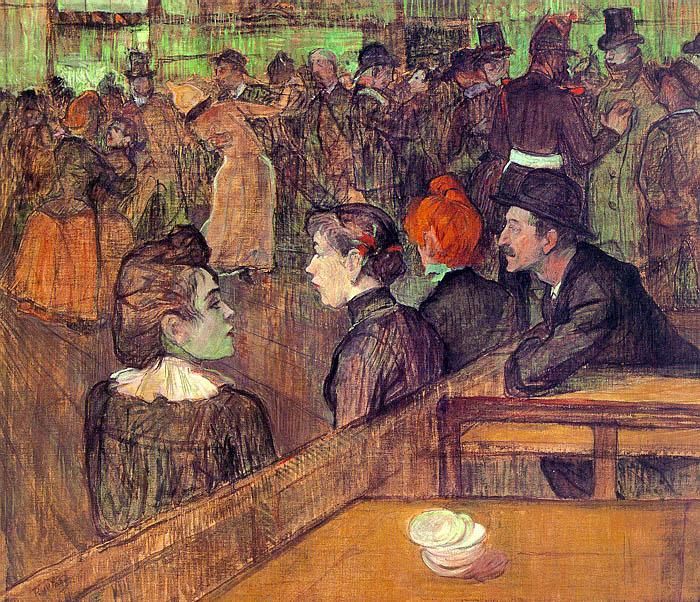  Henri  Toulouse-Lautrec At the Moulin de la Galette Sweden oil painting art